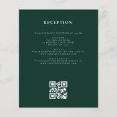 Wappen Monogram Wedding QR Code Einladung Flyer (Hinten)