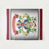 Wappen-Monogramm des SilberRitterschilds Wandteppich (Vorderseite (Horizontal))