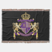 Wappen Monogramm-Emblem-goldenes Löwe-Schild Decke (Vorderseite)