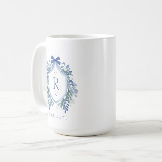 Wappen-Monogramm Kaffeetasse (Vorderseite Links)
