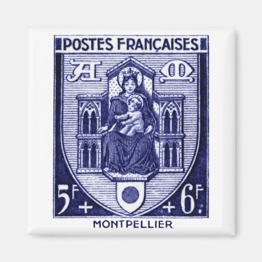 Wappen, Montpellier Frankreich Magnet (Vorne)