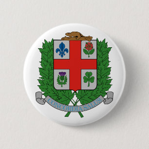 Wappen Montréal Kanada offizielles Symbol Button
