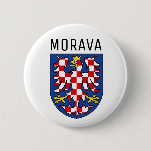 Wappen Moraviens - TSCHECHIEN Button (Vorderseite)