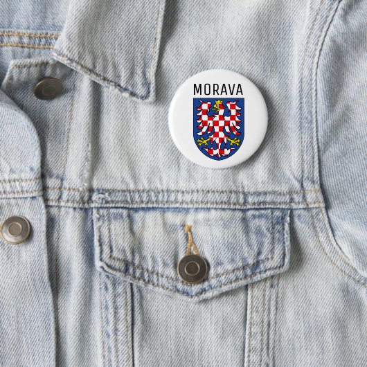 Wappen Moraviens - TSCHECHIEN Button (Beispiel)