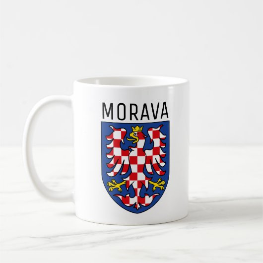 Wappen Moraviens - TSCHECHIEN Kaffeetasse (Links)