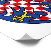 Wappen Moraviens - TSCHECHIEN Poster (Ecke)