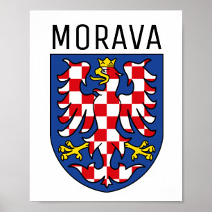 Wappen Moraviens - TSCHECHIEN Poster