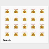 Wappen Myanmars Runder Aufkleber (Blatt)