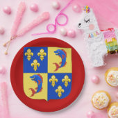 Wappen, Name hinzufügen Pappteller (Party)