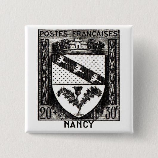 Wappen, Nancy Frankreich Button (Vorderseite)