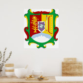 Wappen Nayarit Offiziell Mexico Heraldry Logo Poster (Küche)