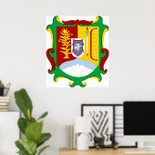 Wappen Nayarit Offiziell Mexico Heraldry Logo Poster (Heimbüro)