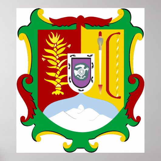 Wappen Nayarit Offiziell Mexico Heraldry Logo Poster (Vorne)