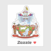 Wappen Nepals (1962-2008) Aufkleber (Blatt)