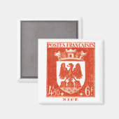Wappen, Nizza, Frankreich Magnet (Vorderseite/Rückseite)