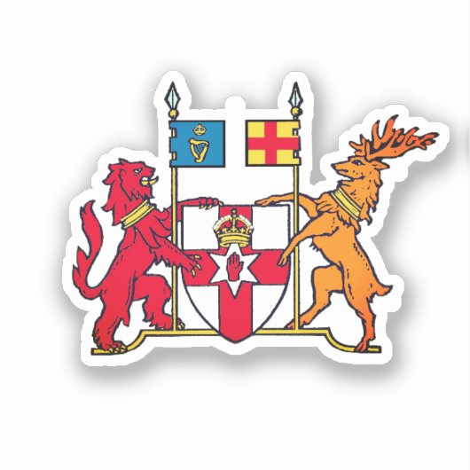 Wappen Nordirlands Aufkleber (Vorderseite)