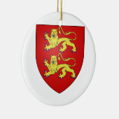 Wappen Normandies (Frankreich) Keramikornament (Rechts)