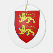 Wappen Normandies (Frankreich) Keramikornament (Links)