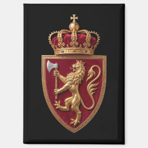 Wappen Norwegens Landeswappen Symbol Emblem Flagge Magnet