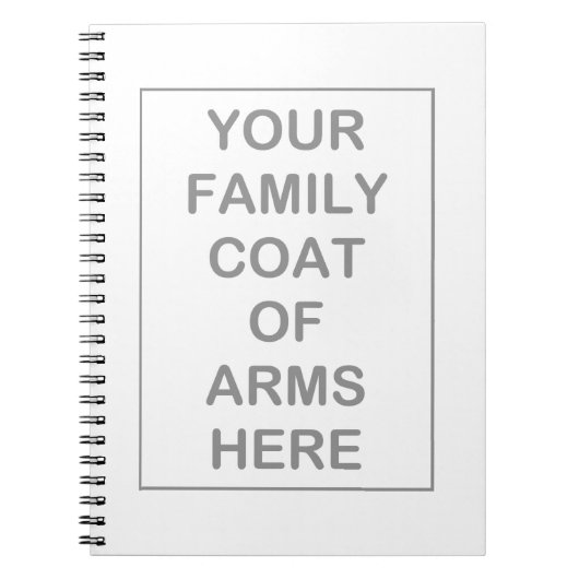 Wappen Notizbuch Notizblock (Vorderseite)