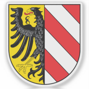 Wappen Nürnbergs (Nürnberg), Deutschland Aufkleber