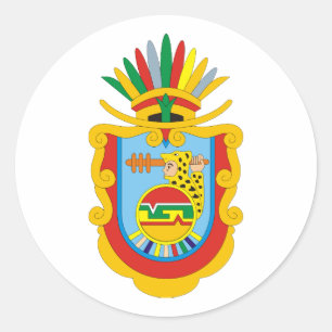 Wappen offizielles Symbol-Logo Guerreros Mexiko Runder Aufkleber