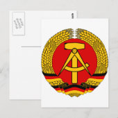 Wappen Ostdeutschlands Postkarte (Vorne/Hinten)