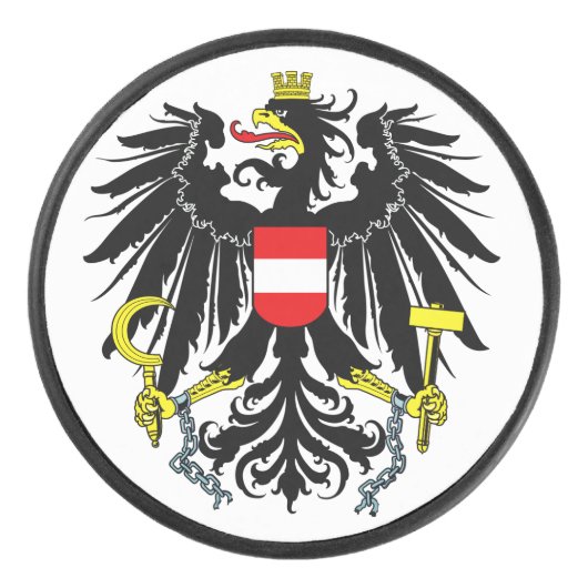 Wappen Österreichs Eishockey Puck (Vorderseite)