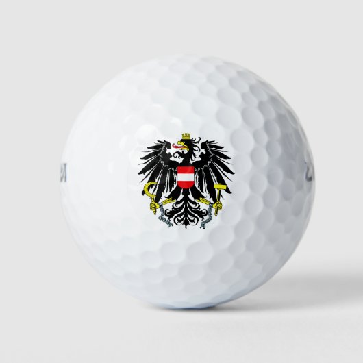 Wappen Österreichs Golfball (Vorderseite)