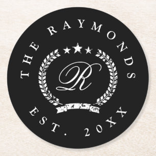 Wappen-Papier-Untersetzer des kundenspezifischen Runder Pappuntersetzer