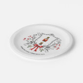 Wappen Pappteller (Schrägansicht)