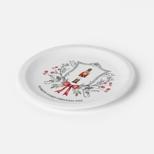 Wappen Pappteller (Schrägansicht)