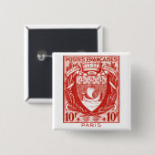 Wappen Paris, Frankreich Button (Vorne & Hinten)