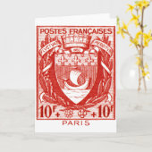 Wappen Paris, Frankreich Karte (Gelbe Blume)