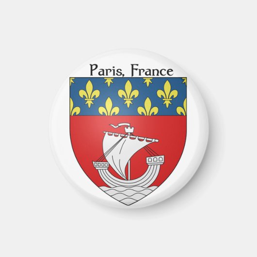 Wappen Paris, Frankreich Magnet (Vorne)