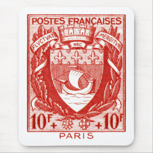Wappen Paris, Frankreich Mousepad