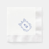 Wappen personalisiert Hochzeit Monogram Papier Nap Serviette (Vorderseite)