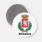 Wappen Perugias, Italien Magnet (Vorderseite/Rückseite)