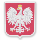 Wappen Polens Aufkleber (Vorderseite)