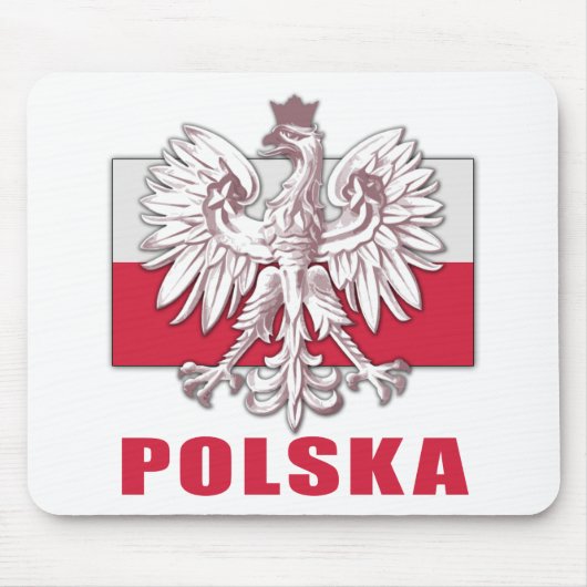 Wappen Polens Polska Mousepad (Vorne)