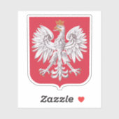 Wappen Polens - v3 Aufkleber (Blatt)