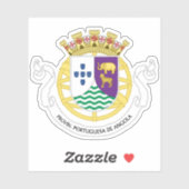 Wappen Portugals Angolas (1951-1975) Aufkleber (Blatt)