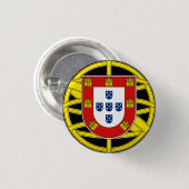 Wappen Portugals (weniger Kakao) Button (Vorne & Hinten)