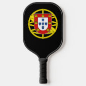 Wappen Portugals (weniger Kakao) Pickleball Schläger (Vorderseite)