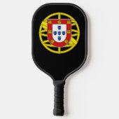 Wappen Portugals (weniger Kakao) Pickleball Schläger (Rückseite)