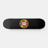 Wappen Portugals (weniger Kakao) Skateboard (Horizontal)