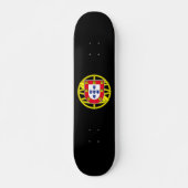 Wappen Portugals (weniger Kakao) Skateboard (Vorne)