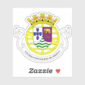 Wappen portugiesischen Angolas (1935-1951) Aufkleber (Blatt)