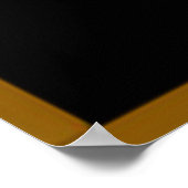 Wappen-Poster für die Ukraine Poster (Ecke)