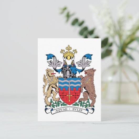 Wappen Postkarte (Stehend Vorderseite)